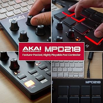 Amazon.com: Akai Professional MPD218 - USB MIDI Controller with 16