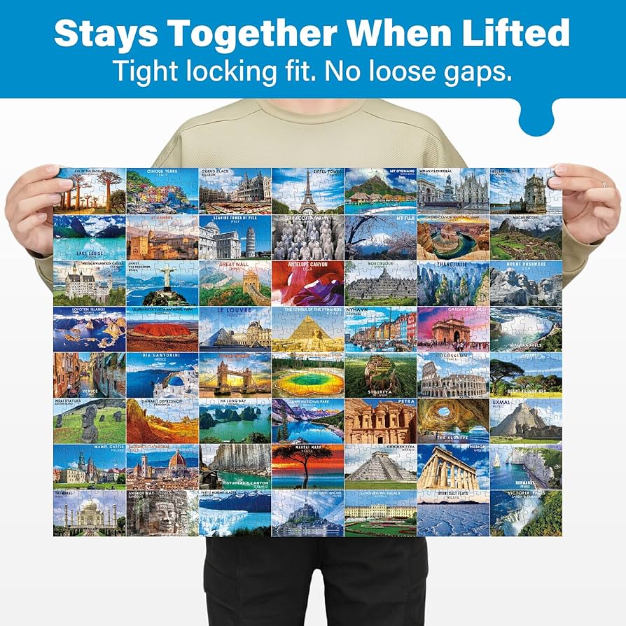 Amazon | BenBenパズル 大人用 1000ピース 56の有名な世界の景観ランド