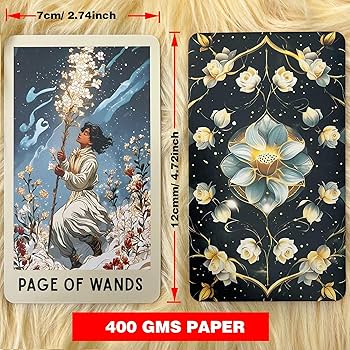 Amazon.co.jp: DPEHAKMK タロットデッキ ユニーク 78枚のフローラル
