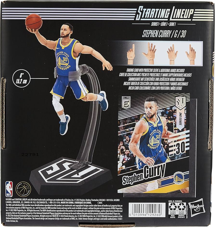 Hasbro Starting Lineup NBA Series 1 Stephen Curry Stephen Curry 6