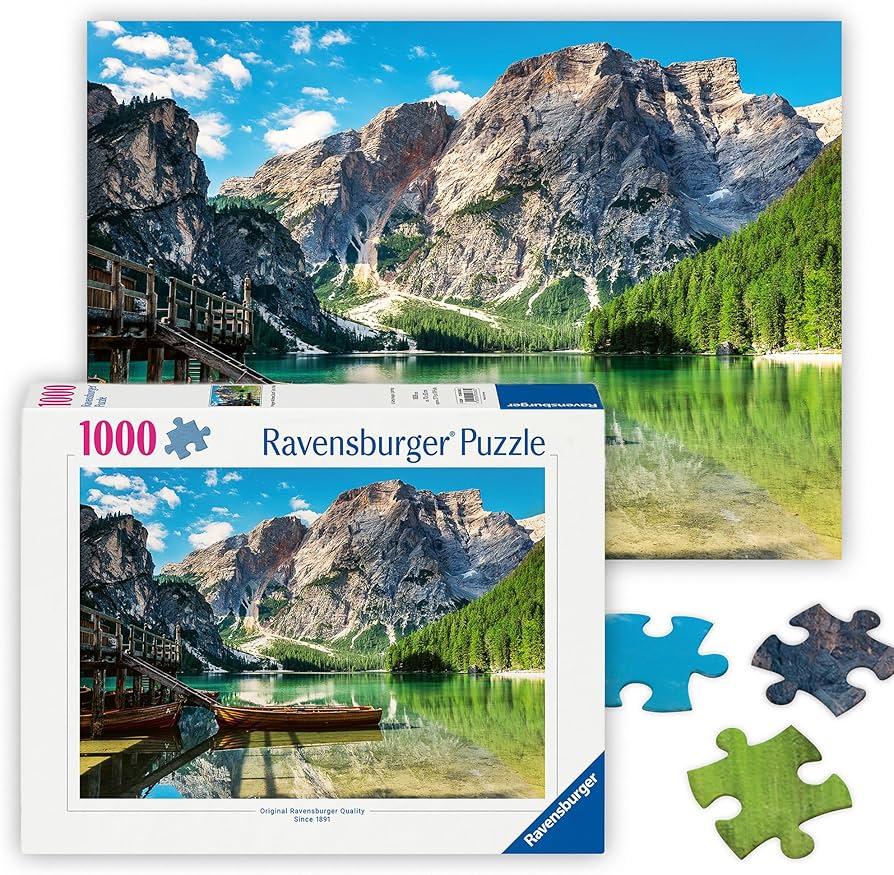 Amazon.com: Ravensburger - Pragser Wildsee, Italy - 1000 Piece