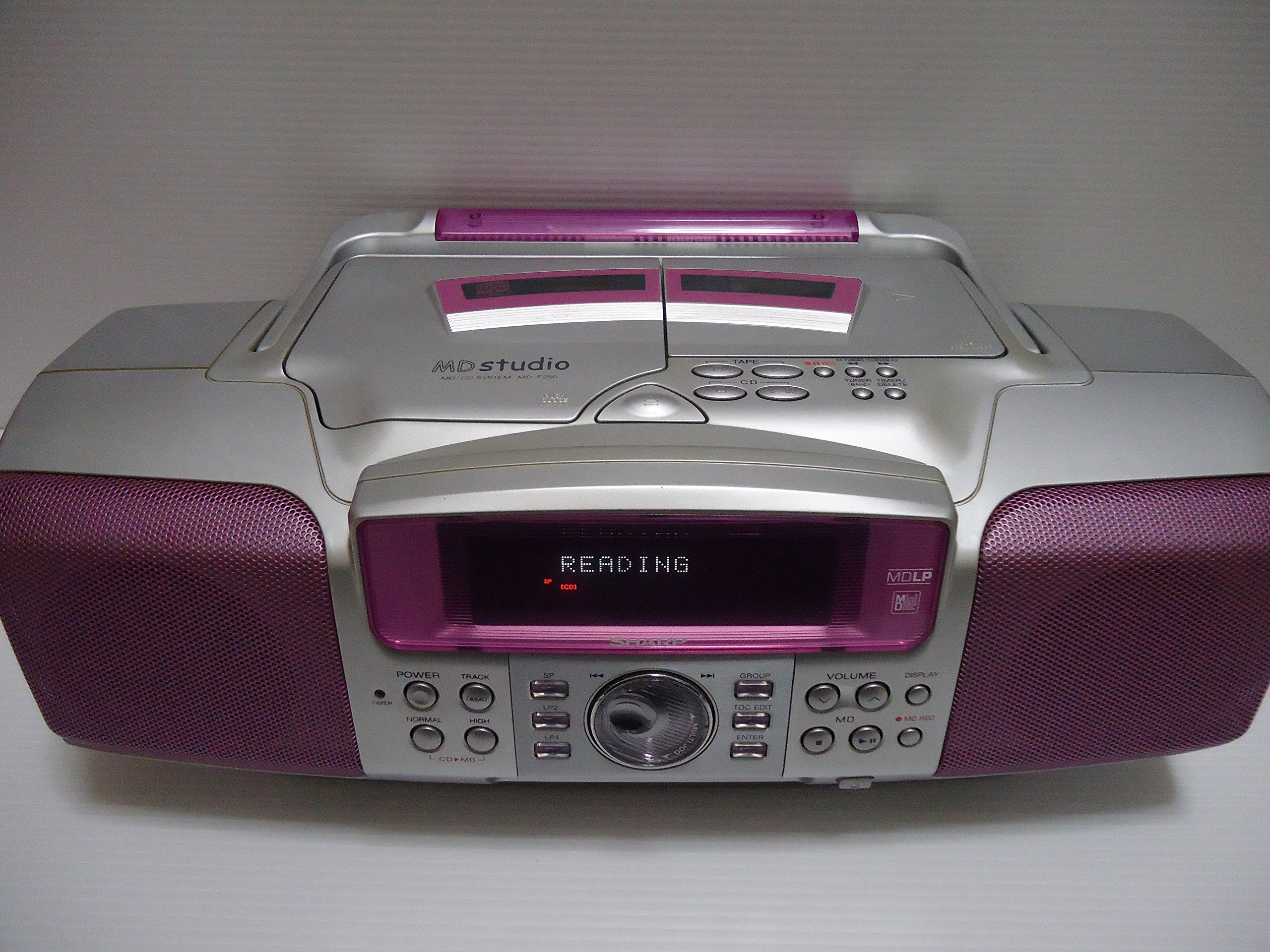 Amazon.co.jp: SHARP シャープ MD-F250-A ブルー MD Studio MD/CD