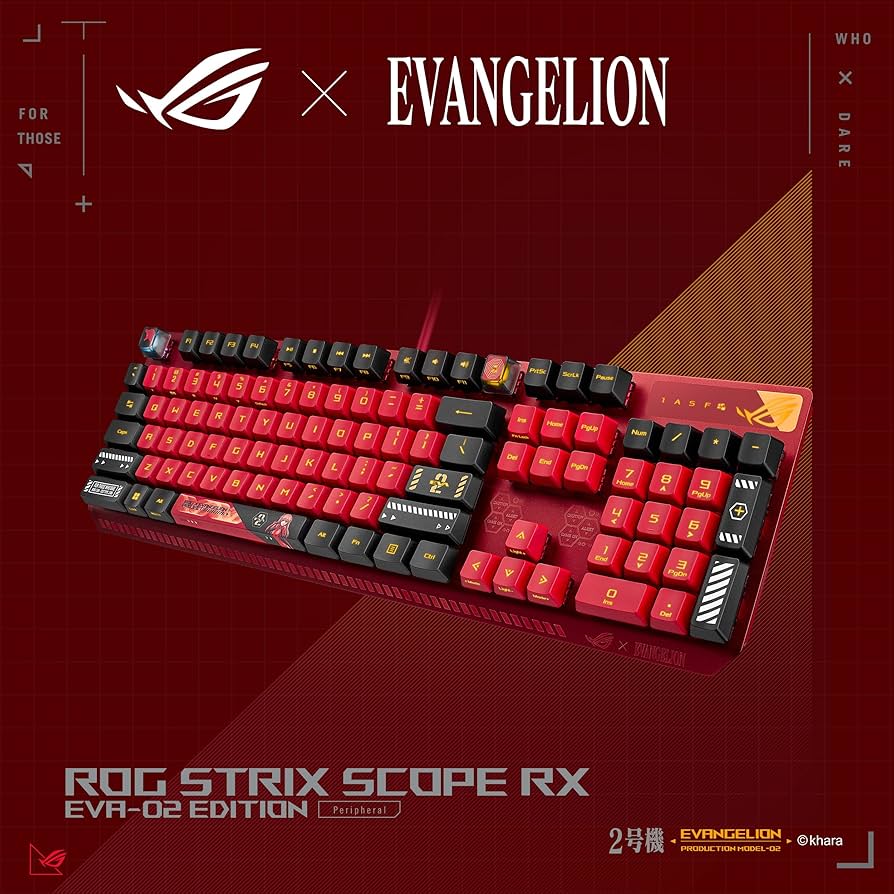 Amazon.co.jp: ASUS エヴァンゲリオン コラボ ゲーミングキーボード