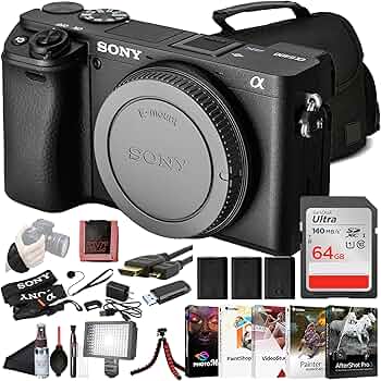 Amazon.com : Sony α6400 APS-C Mirrorless Camera (ILCE-6400/B