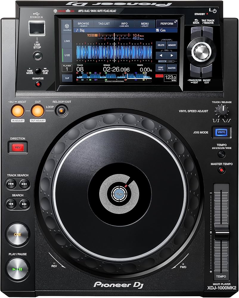 Amazon.com: Pioneer DJ XDJ-1000MK2 DJ Deck with Touch Screen