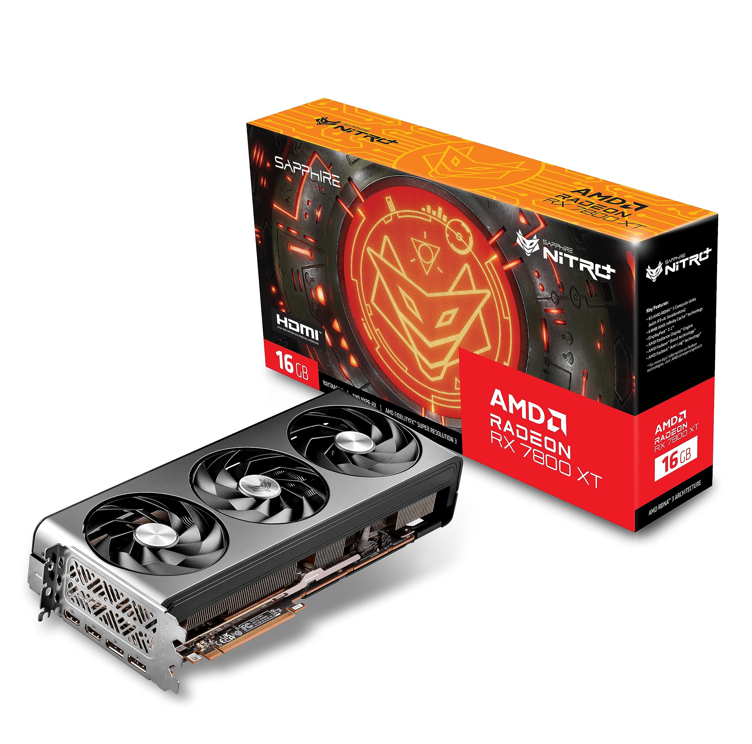 Amazon.com: Sapphire 11330-01-20G Nitro+ AMD Radeon RX 7800 XT