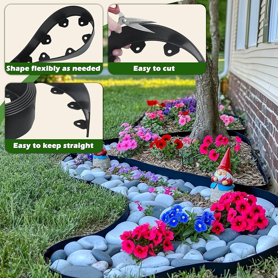 Amazon.com : Gardzen Landscape Edging Kit, 40-Foot Long, 3-Inch
