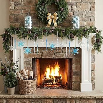 Amazon.co.jp: VGOODALL キラキラ光る雪の結晶のつららら アクリル製雪