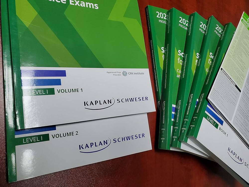 2020 CFA Level 1 Kaplan Schweser Notes: Books 1-5, Practice Exam