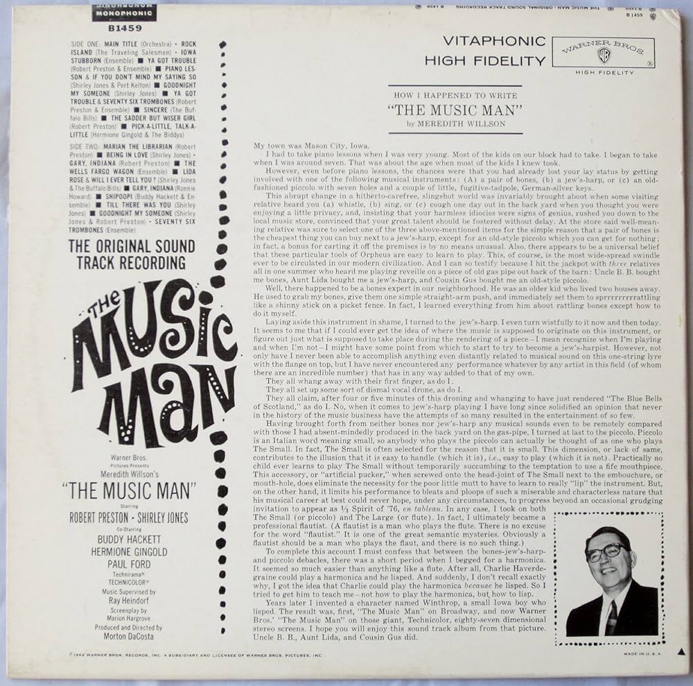 Robert Preston, Shirley Jones, Meredith Wilson - The Music Man