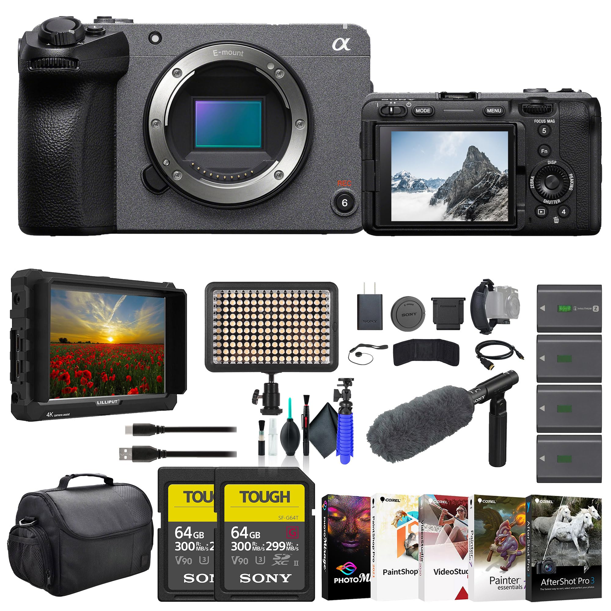 Amazon.com : Sony FX30 Cinema Line Camera Body (ILME-FX30B) – 26MP