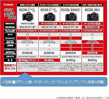 Amazon | Canon デジタル一眼レフカメラ EOS Kiss X9 ブラック レンズ