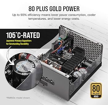 Amazon | CORSAIR RM1000x PC電源ユニット 1000W 80PLUS Gold認証 フル