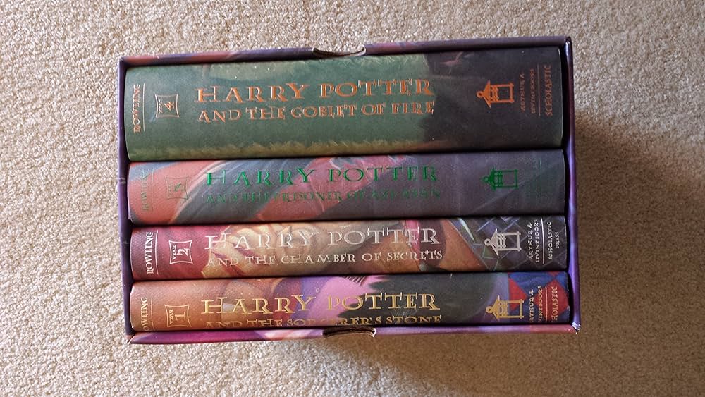 Amazon | Harry Potter Boxed Set (Hard Cover Book 1-4) | Action