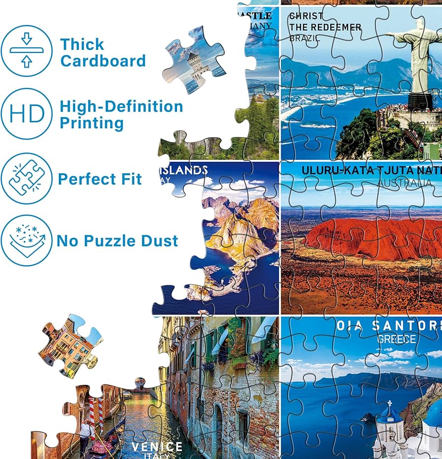 心に残る世界の旅 1000ピース7点 心に残る世界の旅 1000ピース7点