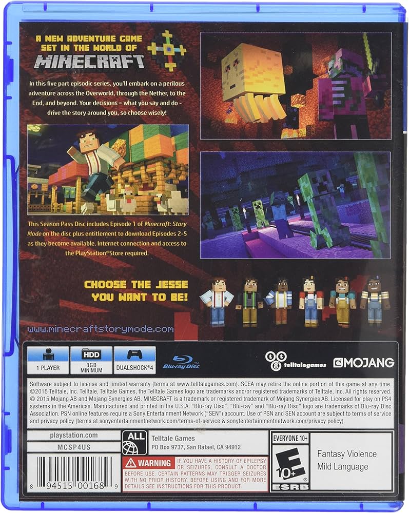 Amazon.co.jp: Minecraft Story Mode (輸入版:北米) - PS4 : ゲーム