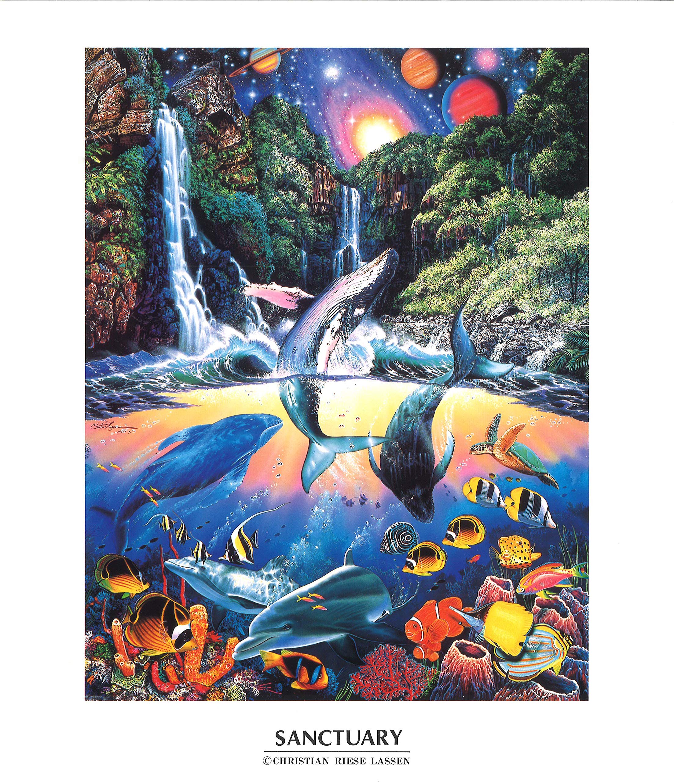 真作】 クリスチャン・ラッセン 絵画 クリスチャンラッセン 絵画