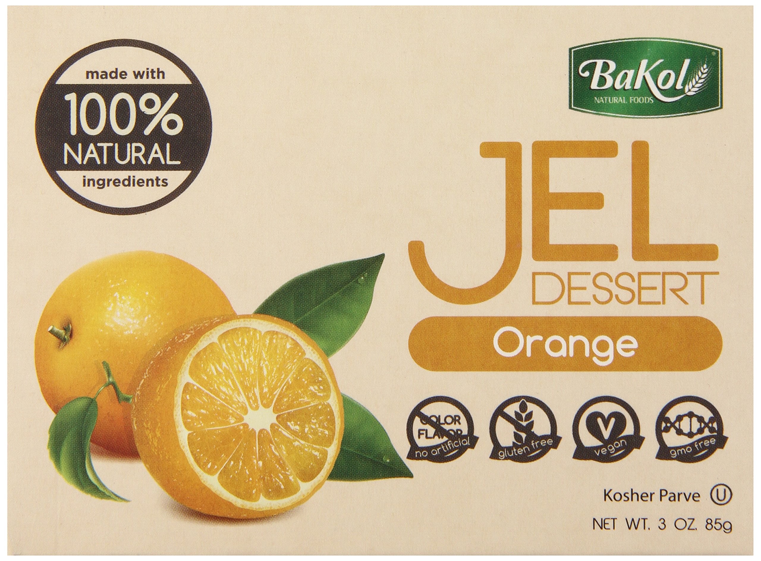 Amazon.com : Bakol Jel Dessert, Orange, 3 Ounce (Pack of 12