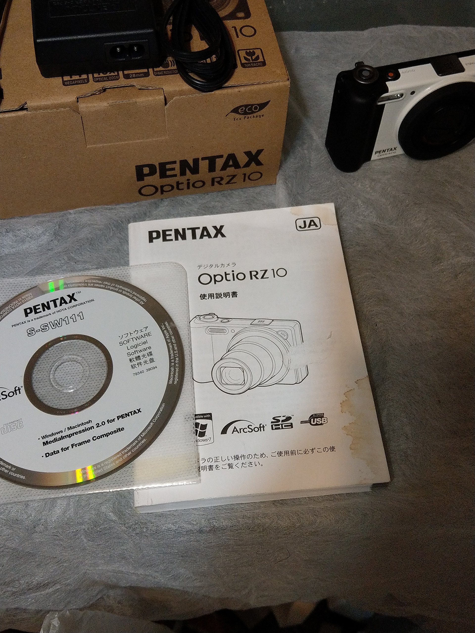 Amazon | PENTAX デジタルカメラ Optio RZ10 ピュアホワイト 1400万