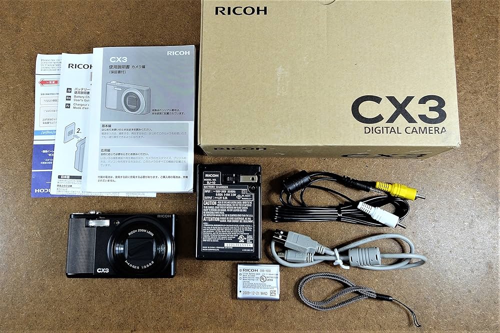 Amazon | RICOH デジタルカメラ CX3 ブラック CX3BK | コンパクト 通販