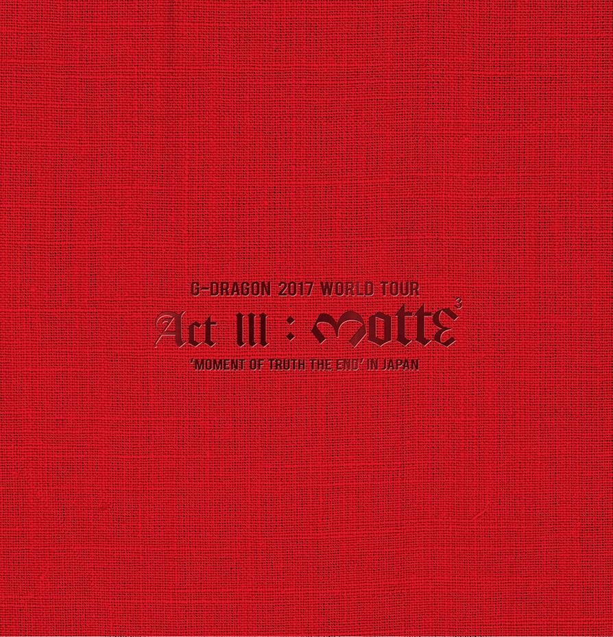 Amazon.co.jp: G-DRAGON 2017 WORLD TOUR IN JAPAN(Blu-ray Disc2枚組+