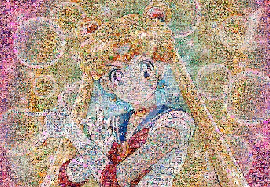 Amazon.com: ensky Jigsaw Puzzle - Sailor Moon: Mosaic Art 1000pcs