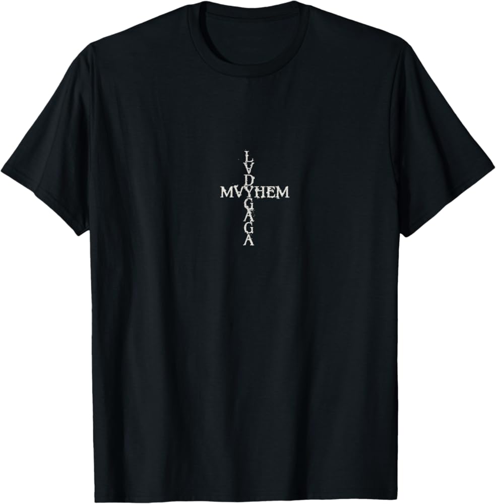 Amazon | レディー・ガガ公式メイヘムクロス。 Tシャツ | Tシャツ