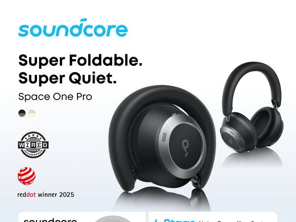 Amazon.com: Soundcore Space One Pro by Anker, Adaptive Active