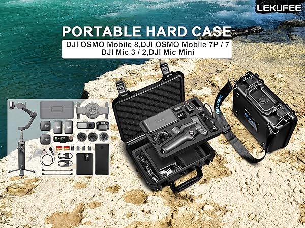 Amazon.com : Lekufee Portable Waterproof Hard Case for DJI Osmo
