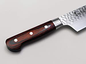 Amazon | V金10号ダマスカス33層鎚目 剣型牛刀（切付牛刀）190 | 堺