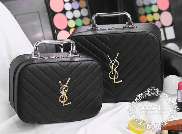 イヴサンローラン 鏡付き 化粧箱 コスメボックス 可愛い 小物入れ ysl