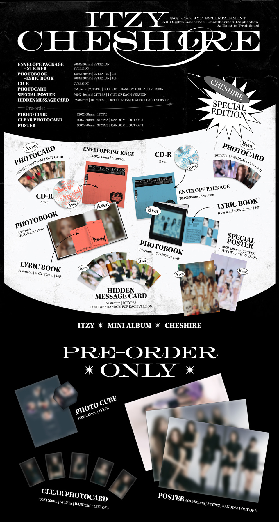 itzy イェジ cheshire サノク 事前収録 特典 トレカ itzy イェジ