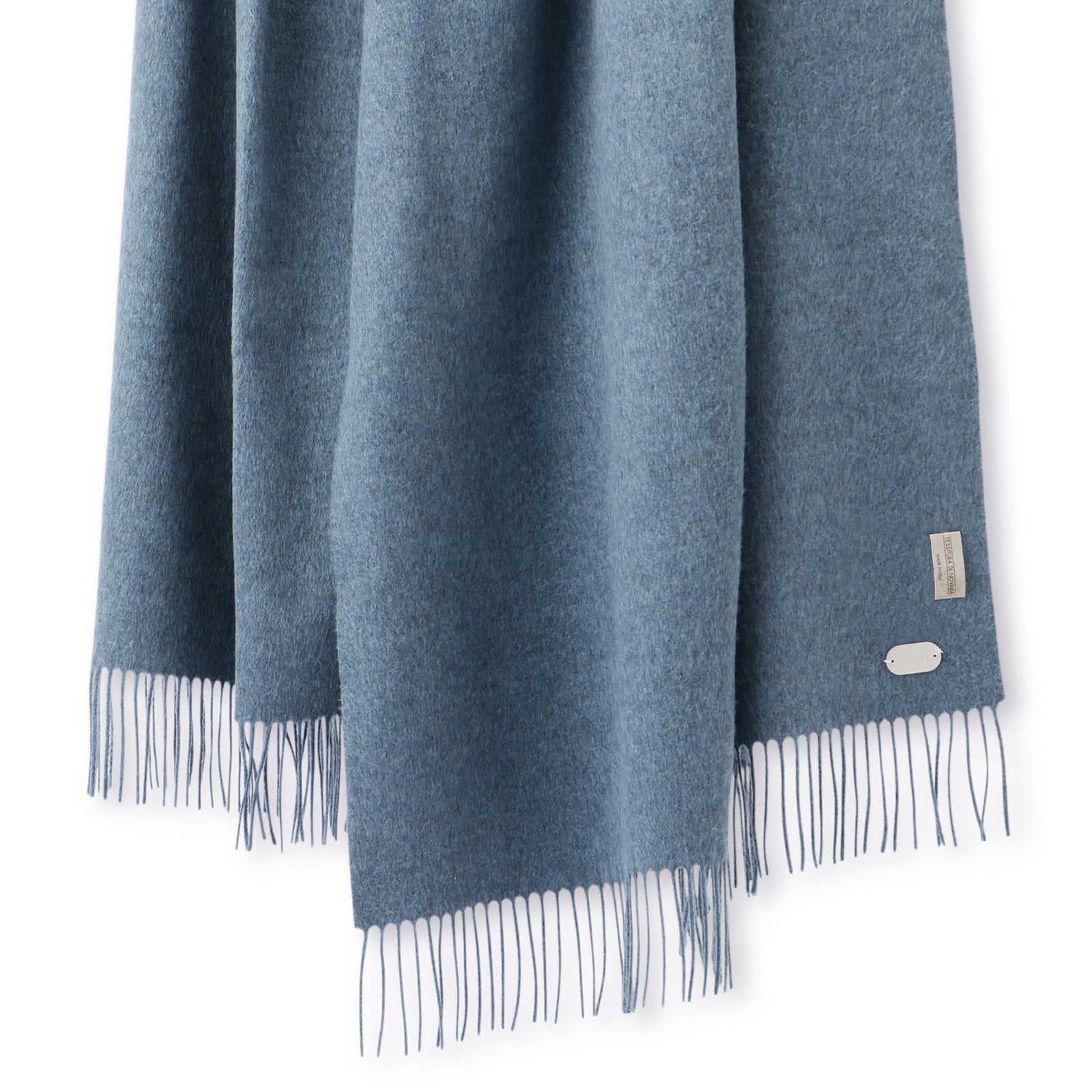 干場別注カラー】 100%シルクストール ライトブルー TESSITURA DI