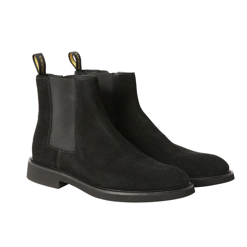 干場別注スウェードサイドゴアブーツ ブラック – MINIMAL WARDROBE