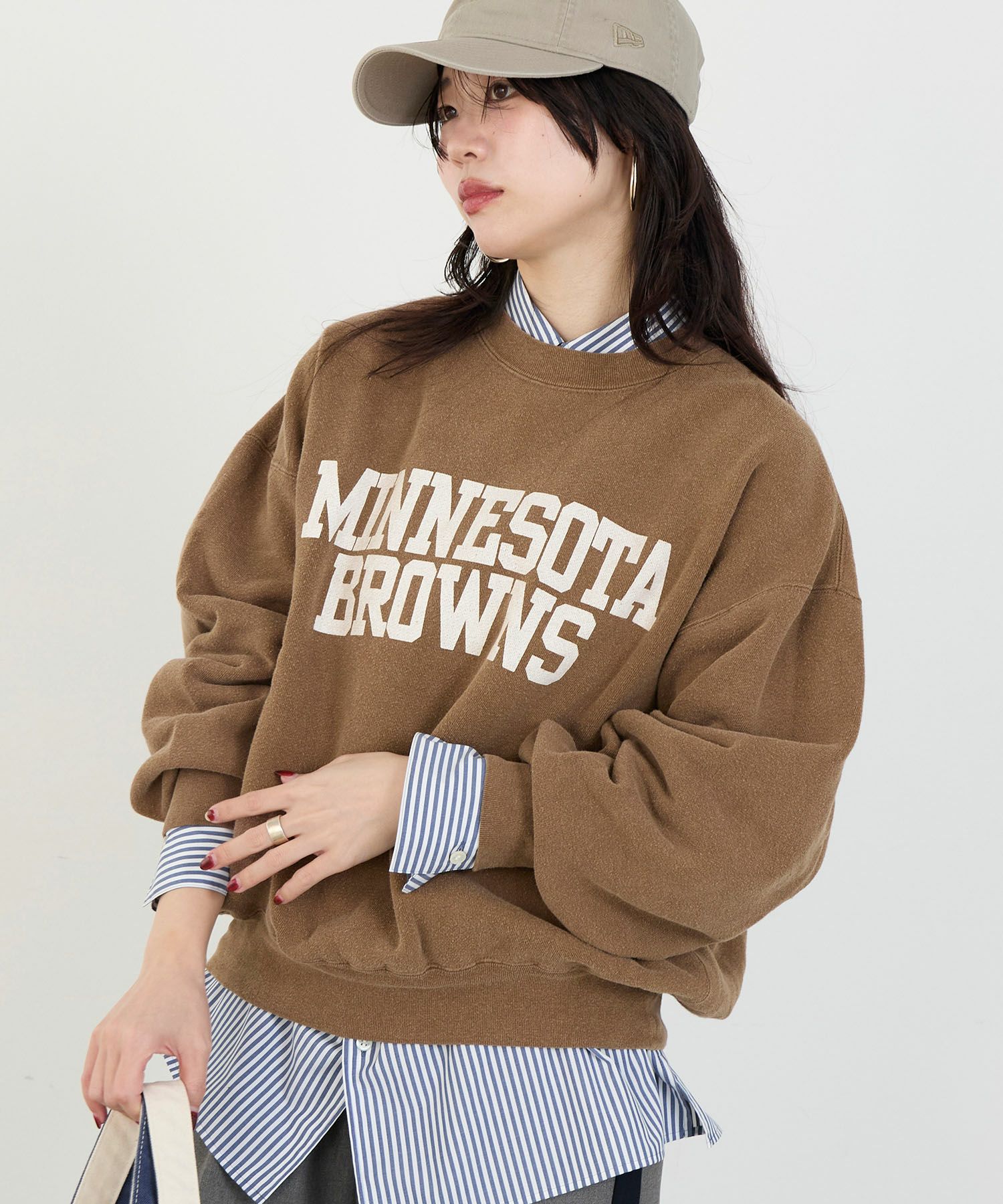 REMI RELIEF】別注-SP加工裏起毛ロゴスウェット/0325309010