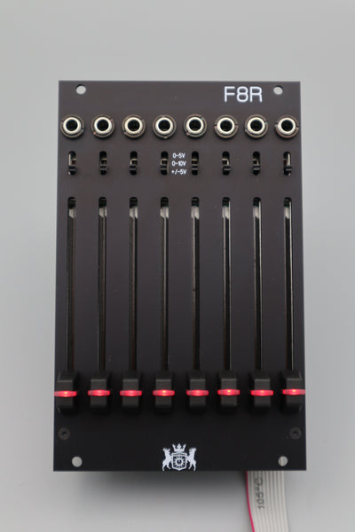 F8R 8 Channel Fader Bank with CV, I2C, and MIDI – Michigan Synth Works