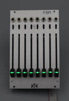 F8R 8 Channel Fader Bank with CV, I2C, and MIDI – Michigan Synth Works