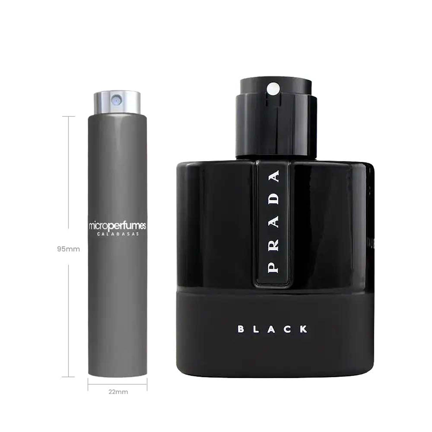 Luna Rossa Black by Prada Eau de Parfum Travel Spray for Men