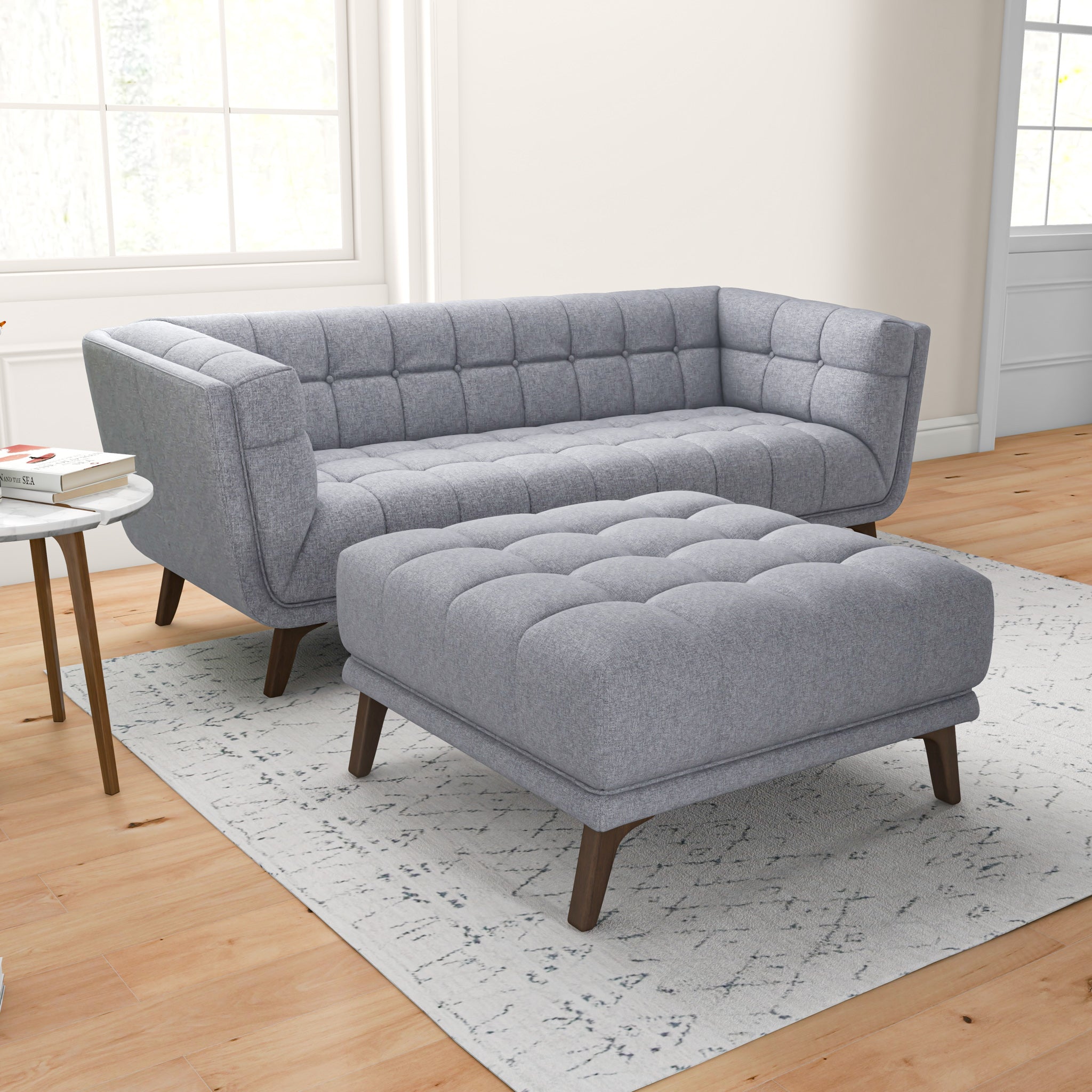 Kano Ottoman - Light Gray | MidinMod