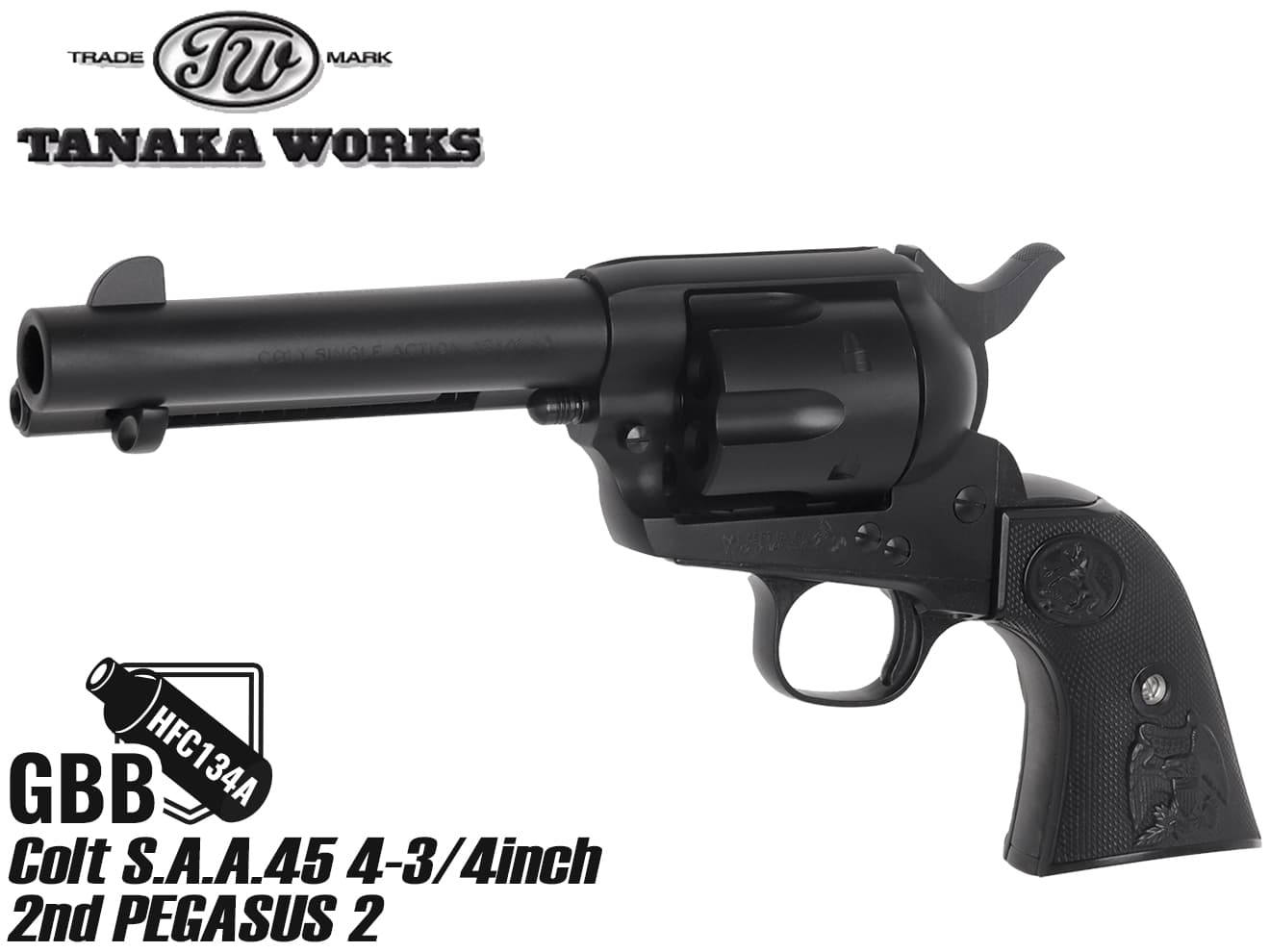 TANAKA WORKS Colt S.A.A.45 4-3/4inch Civilian 2nd タナカ コルト
