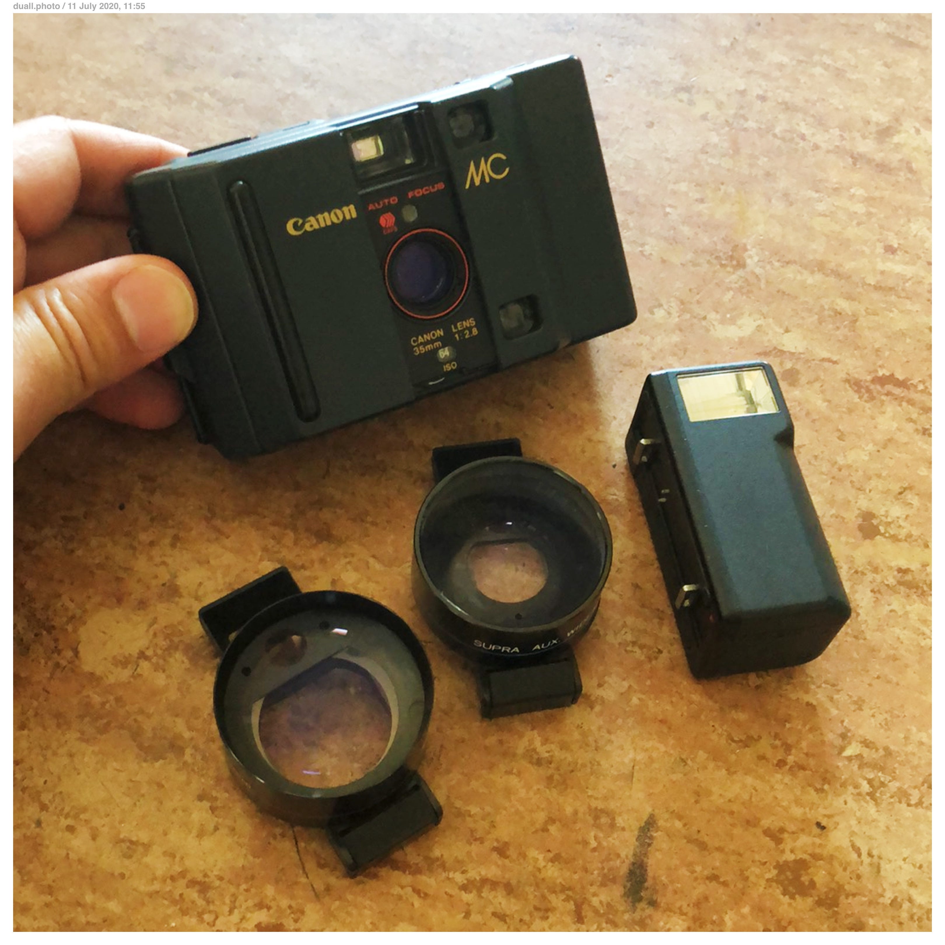 Canon MC 35mm film camera review and add-on lenses | by Tristan