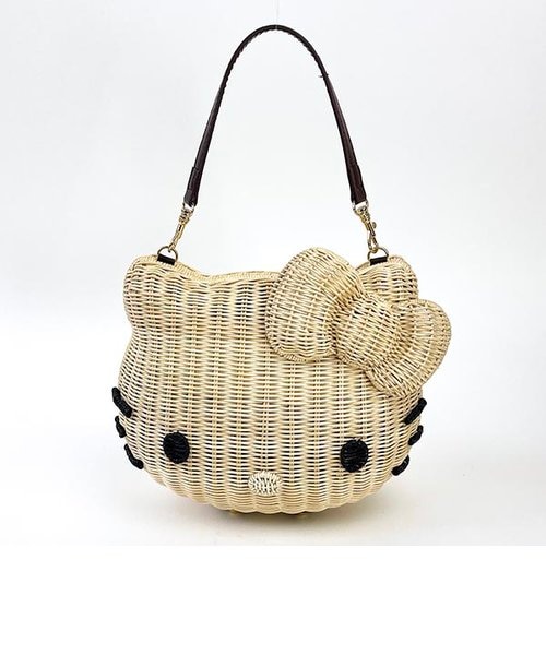 サンリオ ハローキティ ラタンバッグ（ナチュラル） ショルダー