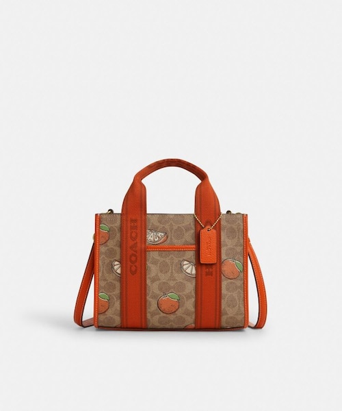 公式】スミス トート バッグ 24・シグネチャー キャンバス・オレンジ