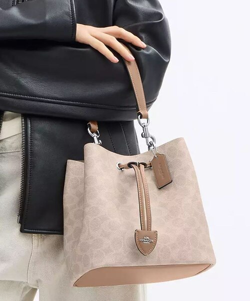 公式】ローアン バケット バッグ・シグネチャー キャンバス｜コーチ