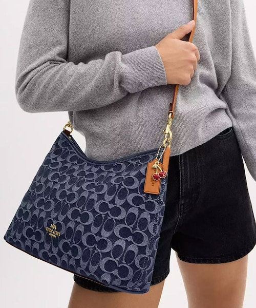 公式】ローレル ショルダー バッグ・シグネチャー デニム｜コーチ