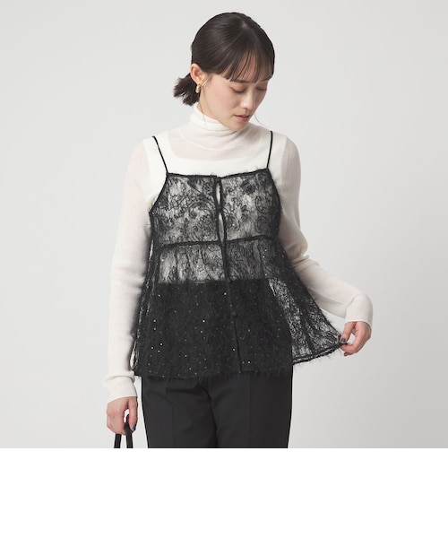 シアー レース キャミソール｜グリーンレーベル リラクシングの通販