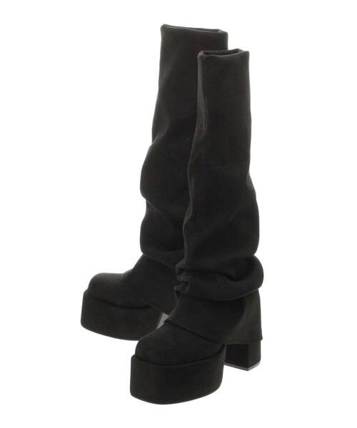 ルーズフレアカバーフィットブーツ｜エモダの通販｜&mall（アンド