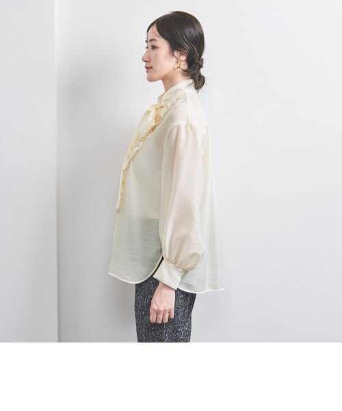 オーガンジー フリル＆ボウタイ ブラウス｜ユナイテッドアローズ