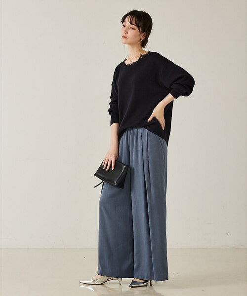 ピーチサテンフレアーパンツ｜カリテの通販｜&mall（アンドモール