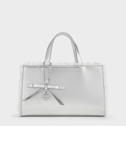 Raina レイナ レーストリム トートバッグ｜チャールズ＆キースの通販